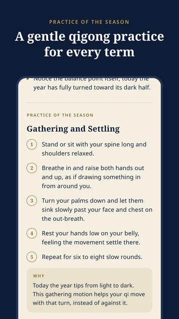 A short qigong practice for the season