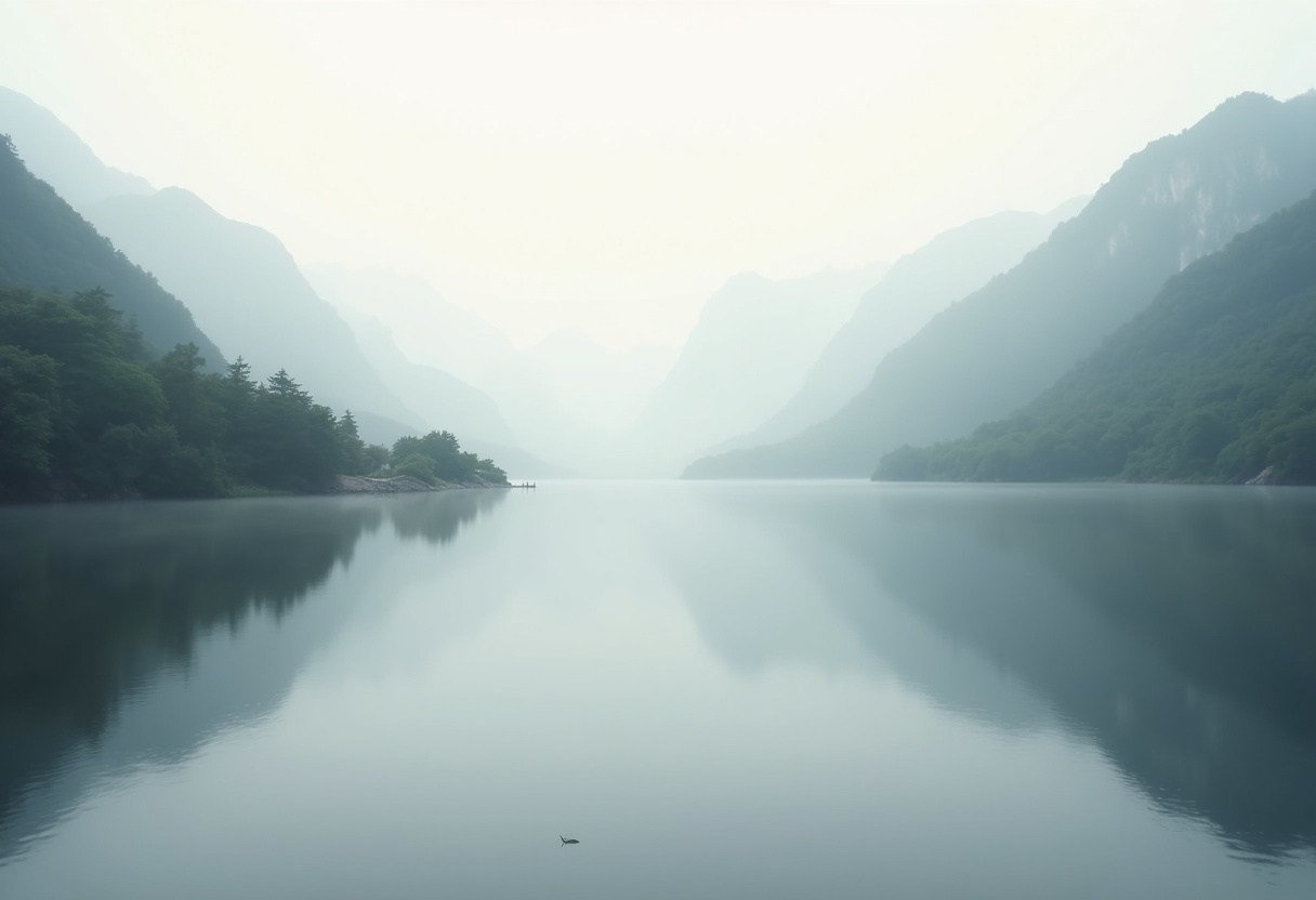 What is qi — a still dawn lake, qi as calm real energy | Onenergy qigong