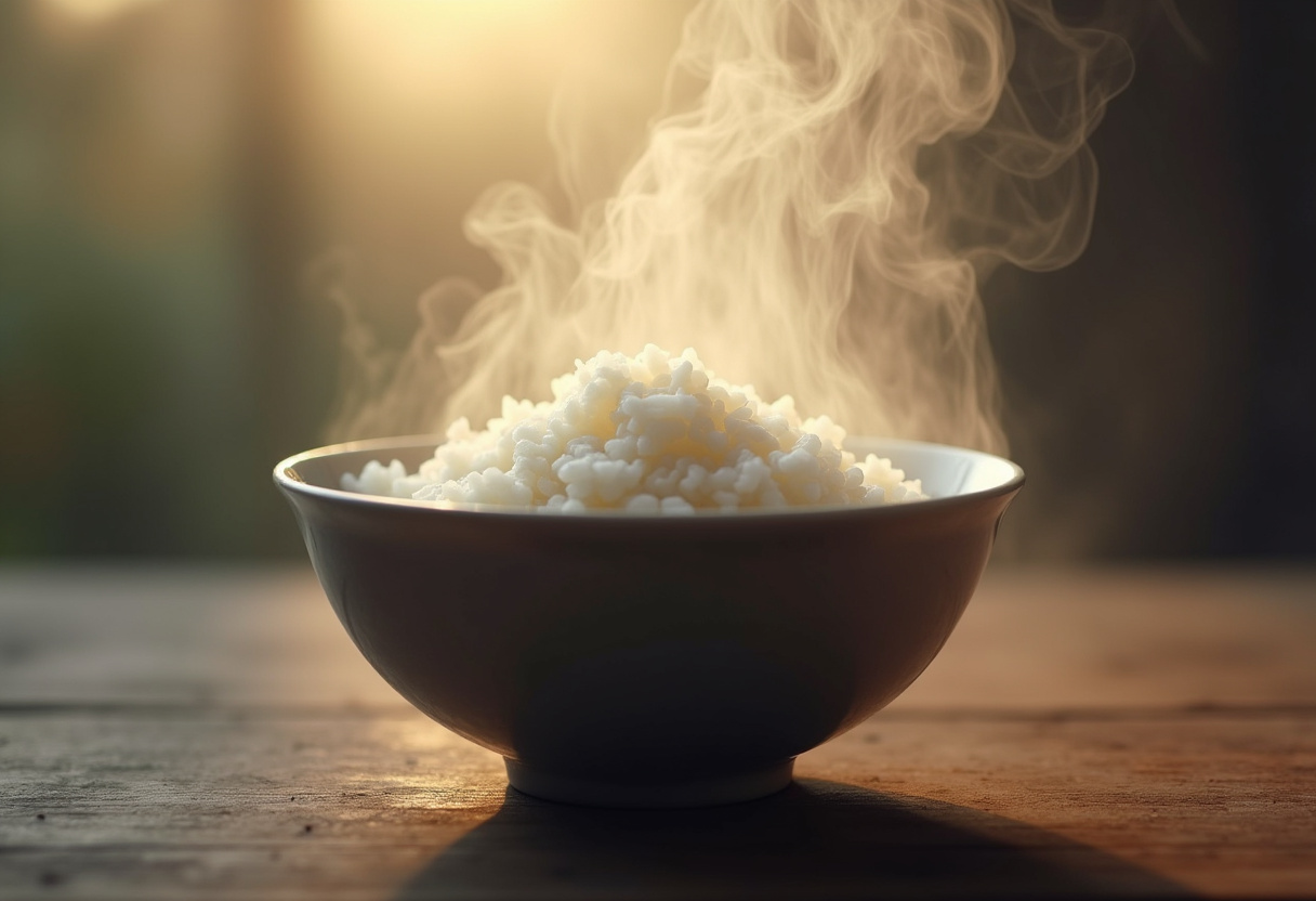 What the qi character shows — steam rising off rice | Onenergy qigong